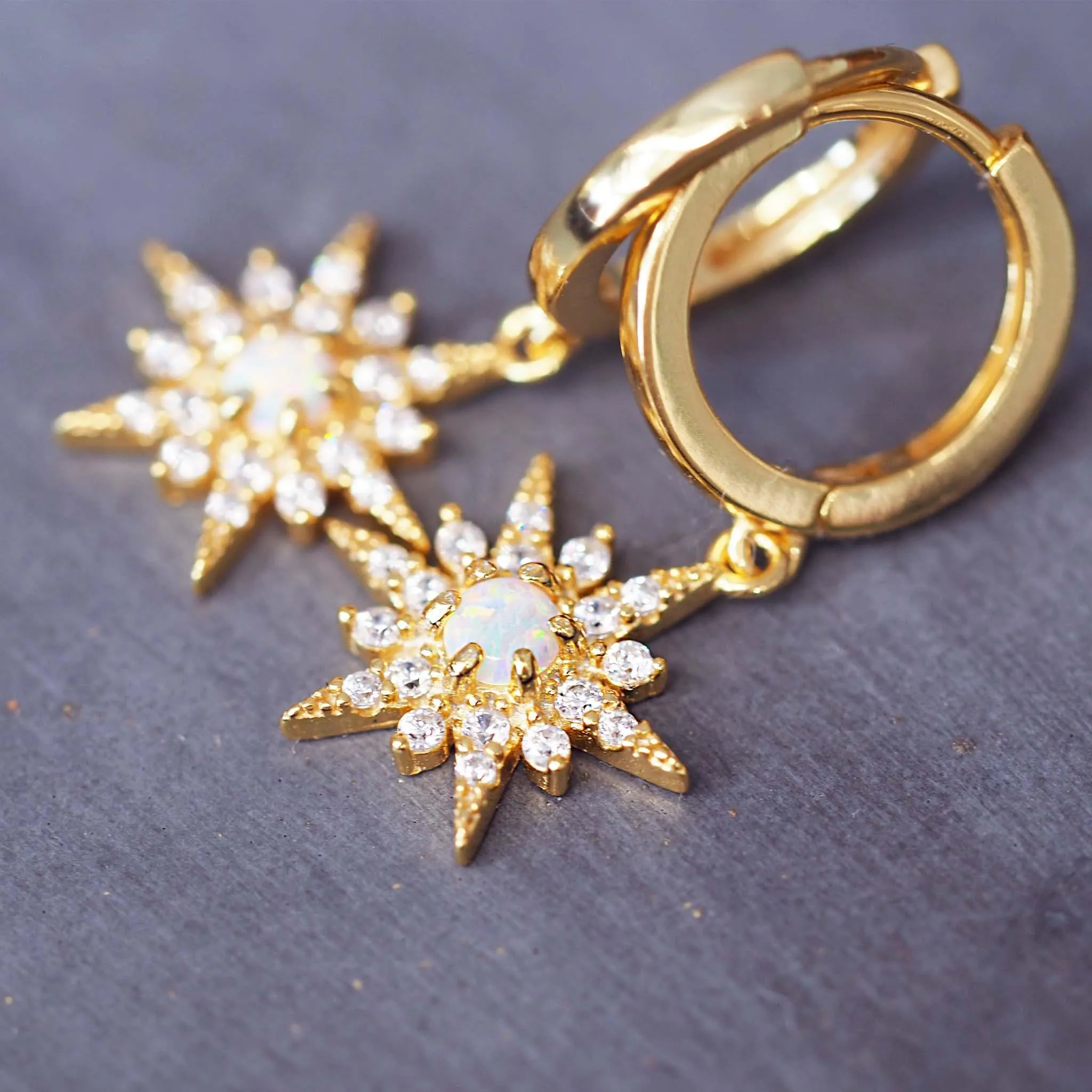 Stella Dainty Opal Earrings