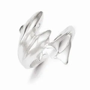 Sterling Silver Dolphin Toe Ring