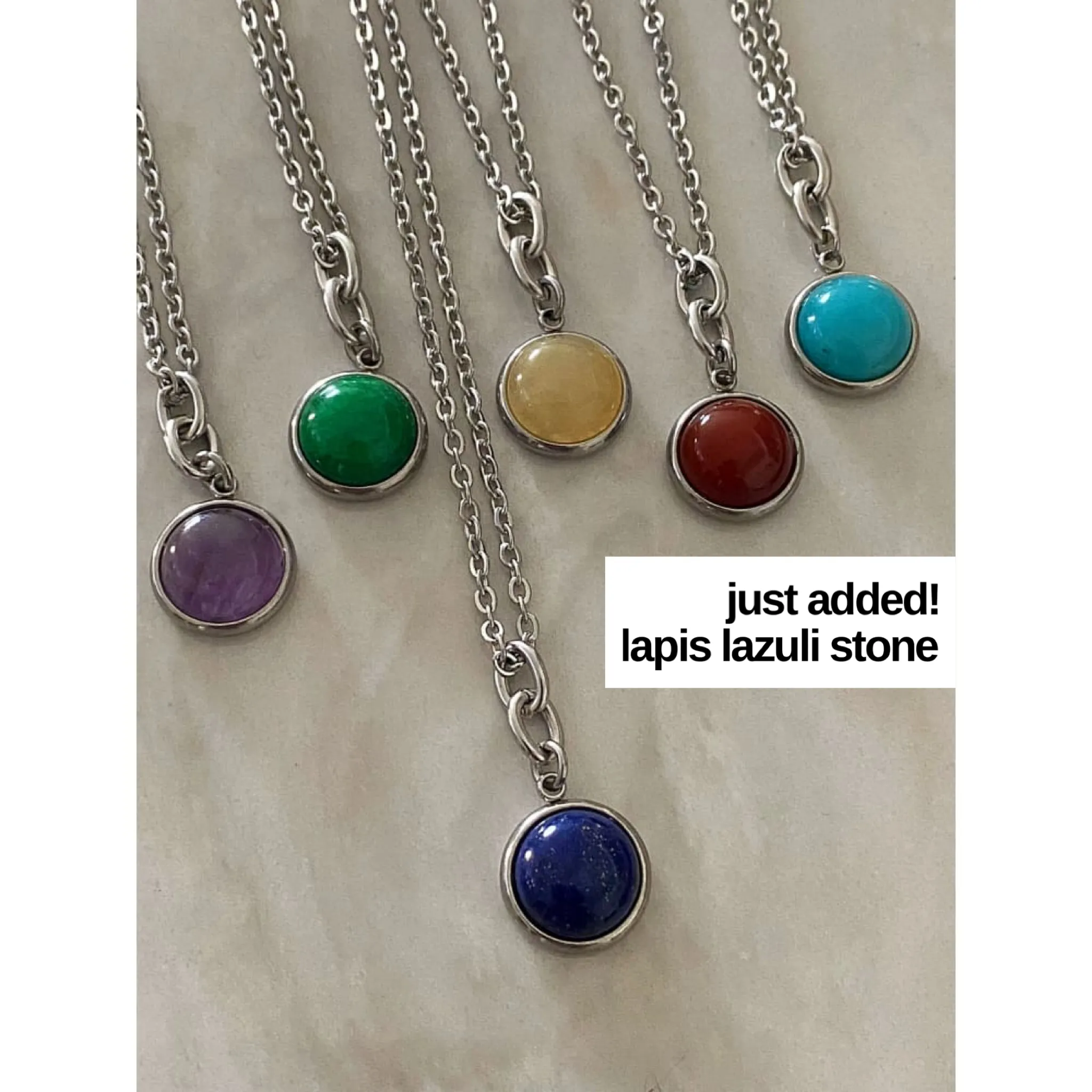STONE CHARM NECKLACE