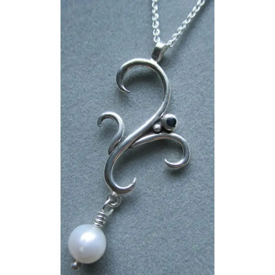 Swirl Pendant Necklace PDT104SS by Richelle Leigh