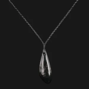 Timeless Dark Green Jade Pendant Necklace Hand Carved Water Drop Design for Men and Women Elegant and Luxurious Finishing Touch Any Outfit