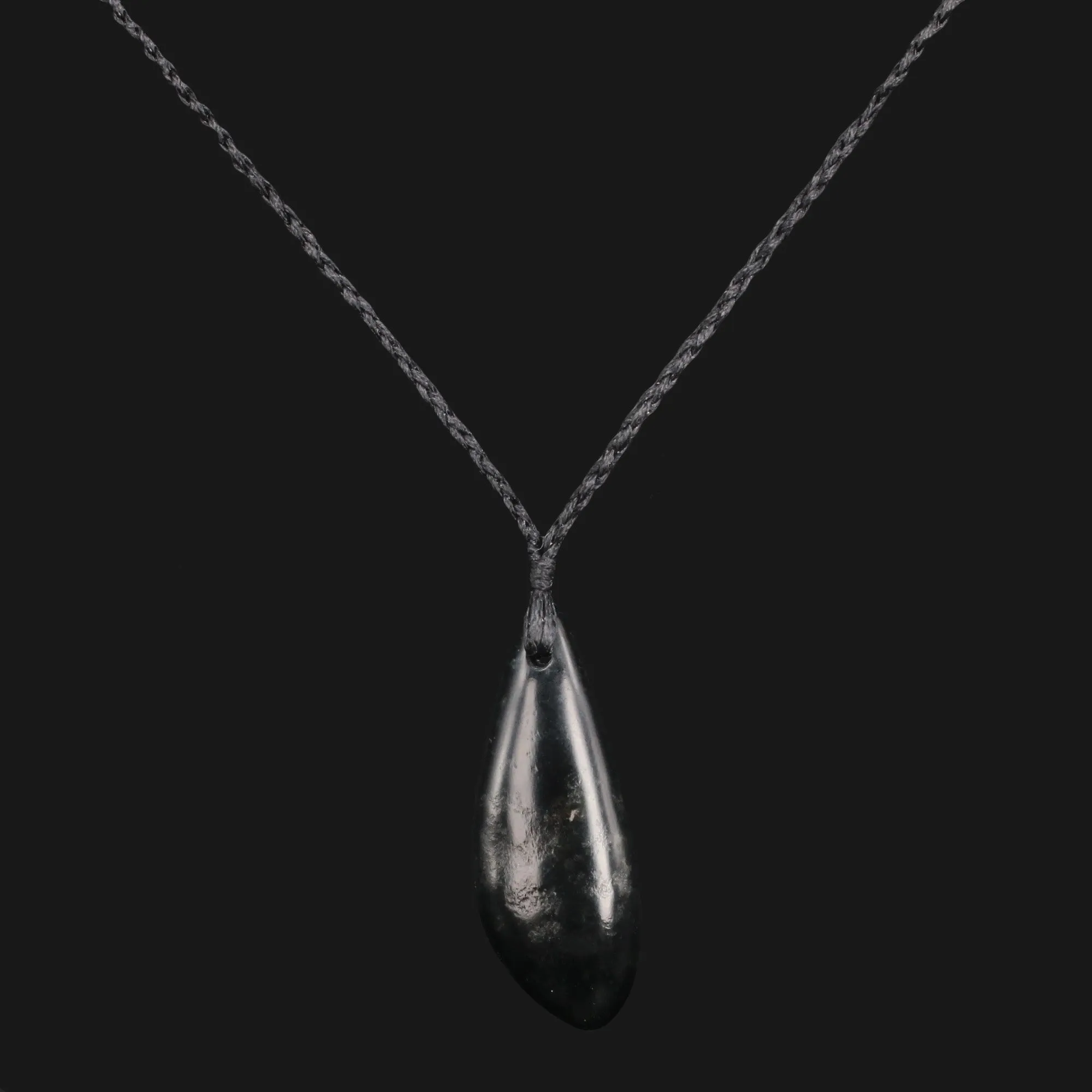 Timeless Dark Green Jade Pendant Necklace Hand Carved Water Drop Design for Men and Women Elegant and Luxurious Finishing Touch Any Outfit