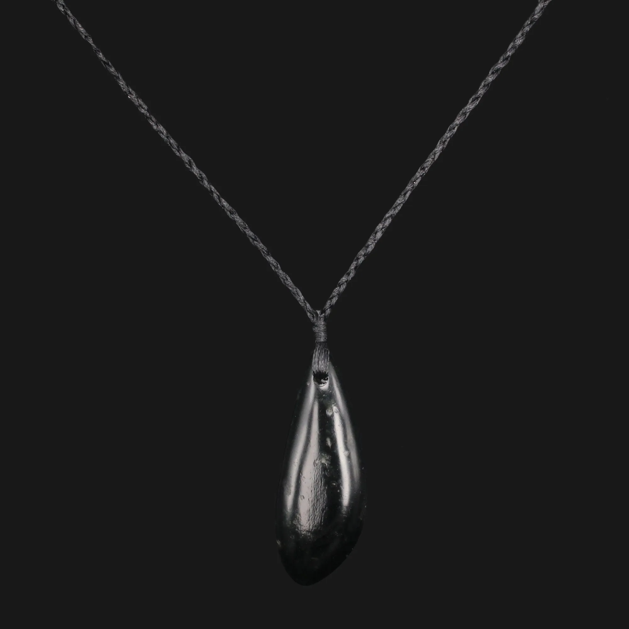 Timeless Dark Green Jade Pendant Necklace Hand Carved Water Drop Design for Men and Women Elegant and Luxurious Finishing Touch Any Outfit