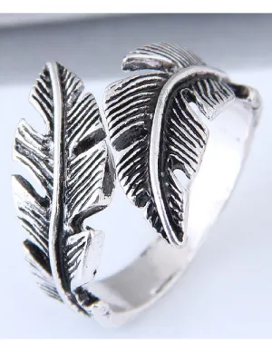 TR55 Silver Leaf Toe Ring