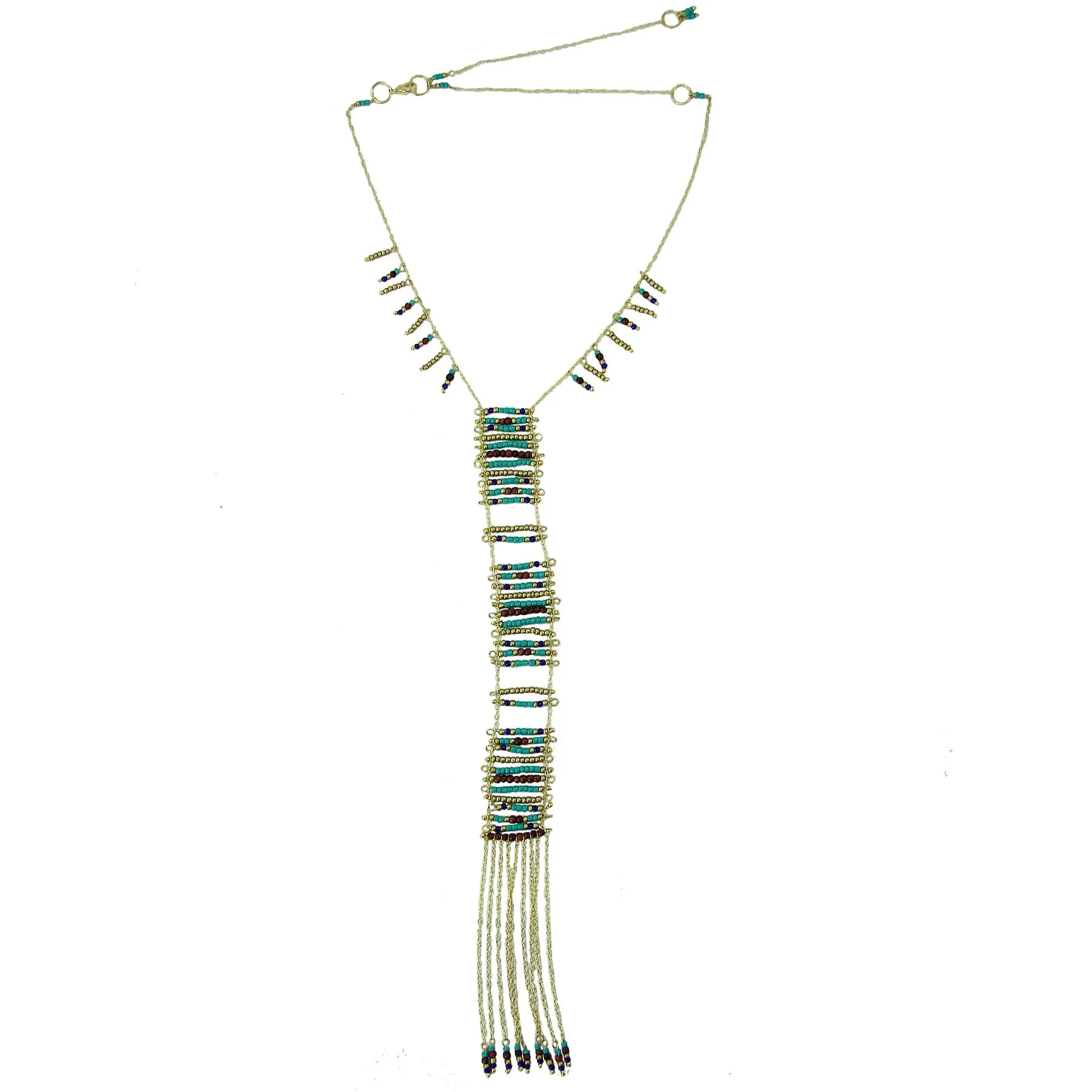 Turquoise and Wood Beaded Jewelry Gift Set