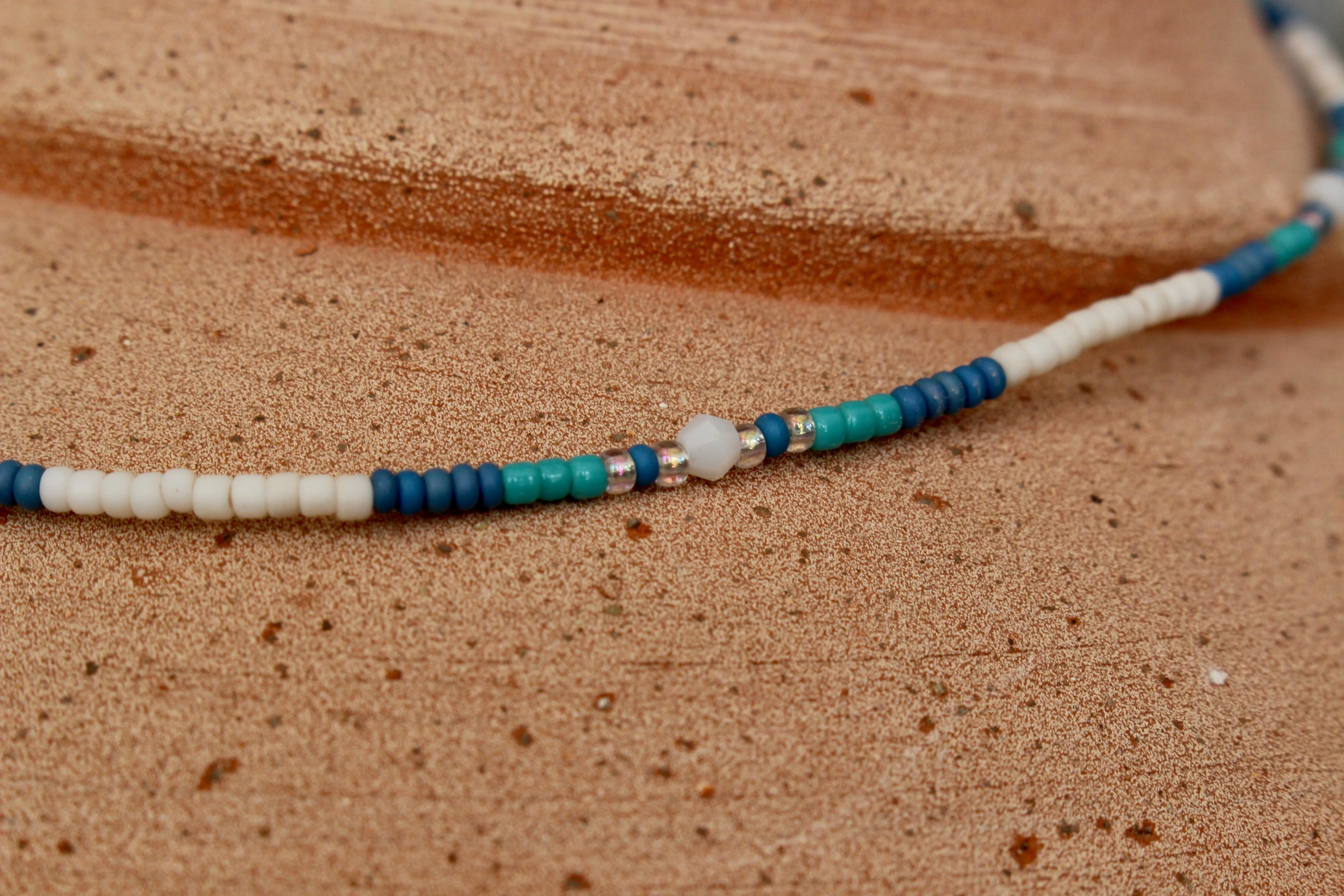 Turquoise Rivers Beaded Necklace