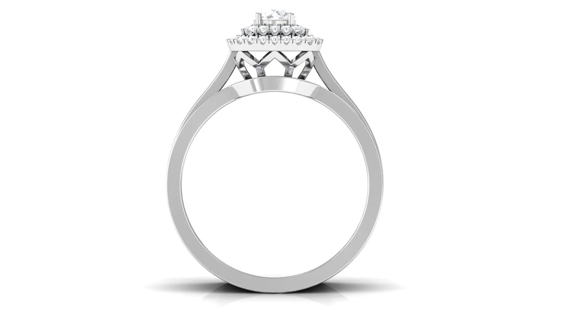 Zircon Statement Bridal Ring Set of 3