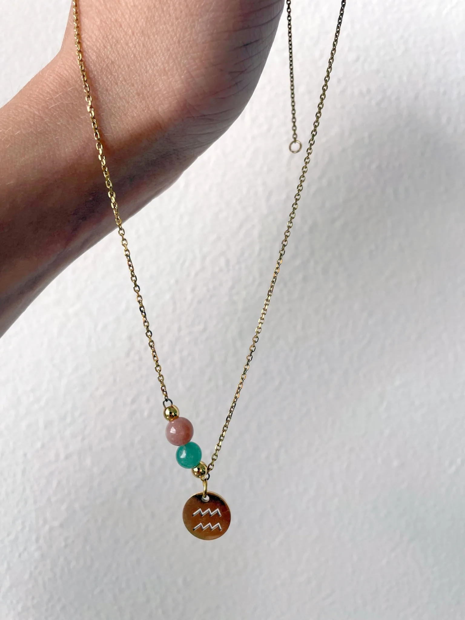 Zodiac Necklace Aquarius