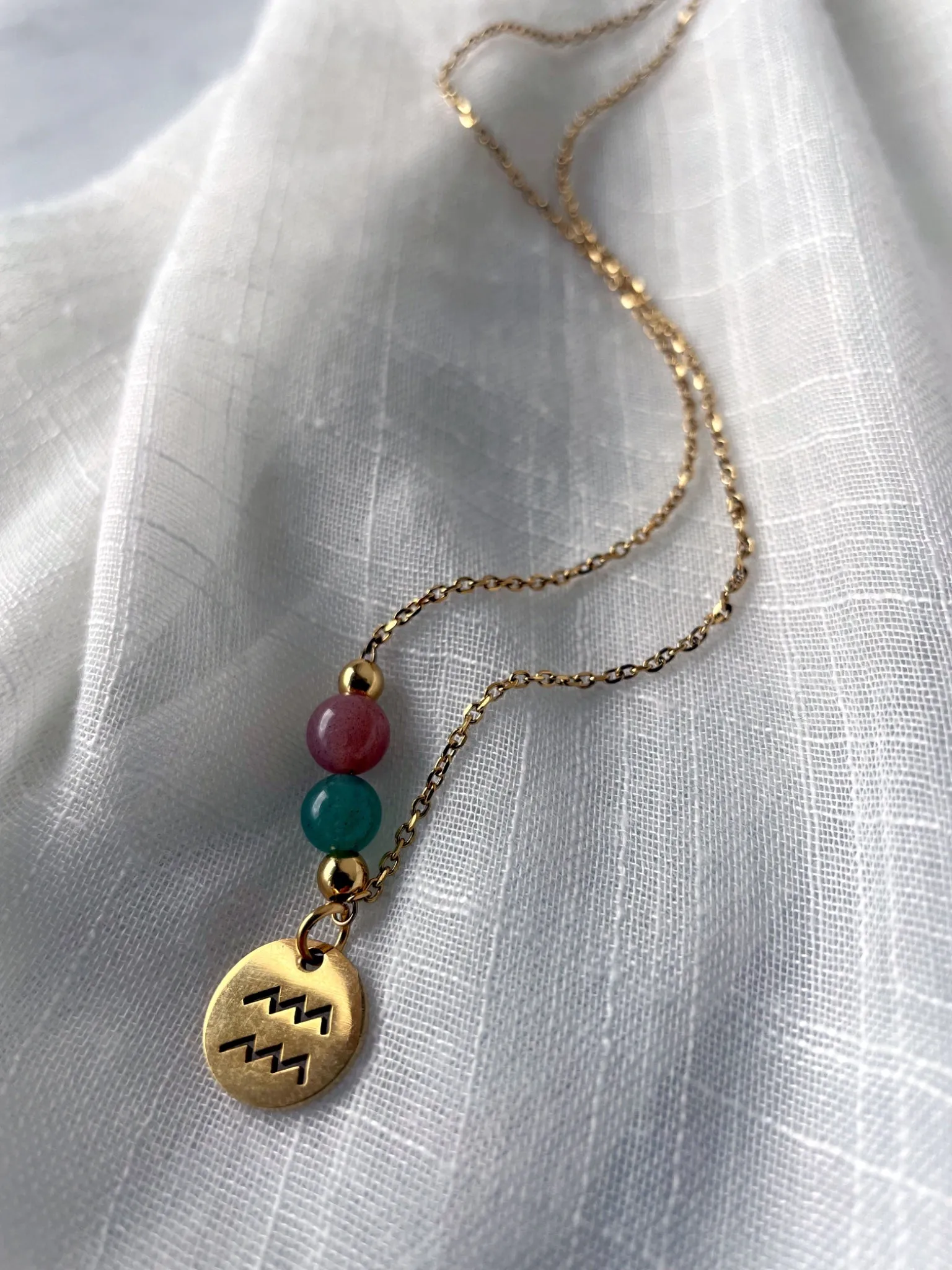 Zodiac Necklace Aquarius